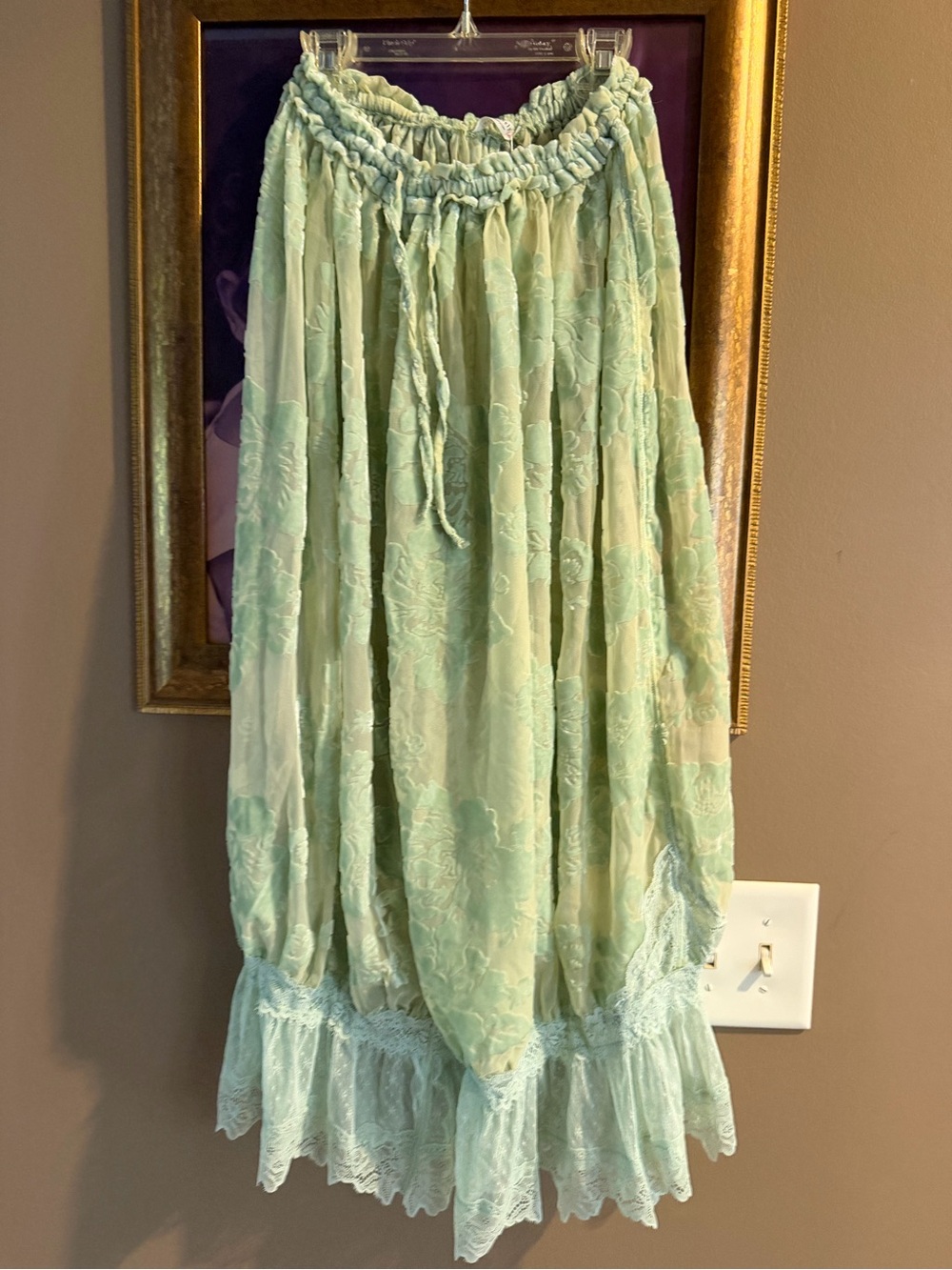 Free People Intimately Floral Burnout Lace Bloomers NWOT S/P Mint Green - Picture 2 of 5